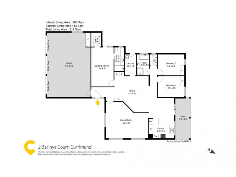 2 Barinya Court, Currimundi QLD 4551 Floorplan