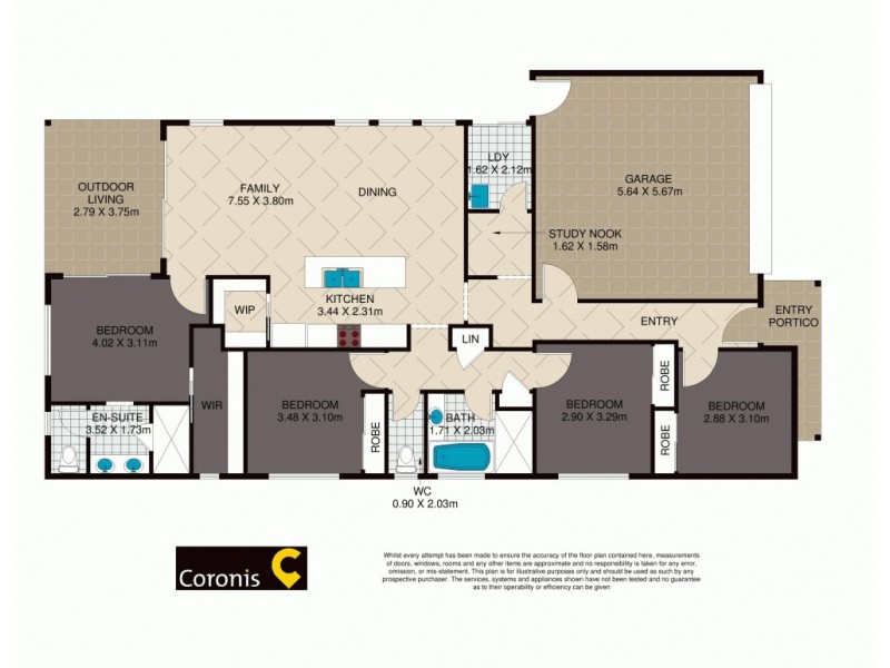4 Turquoise Place, Caloundra West QLD 4551 Floorplan
