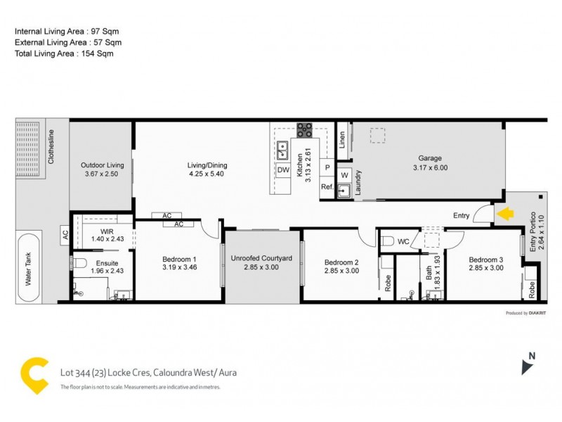 23 Locke Crescent, Caloundra West QLD 4551 Floorplan