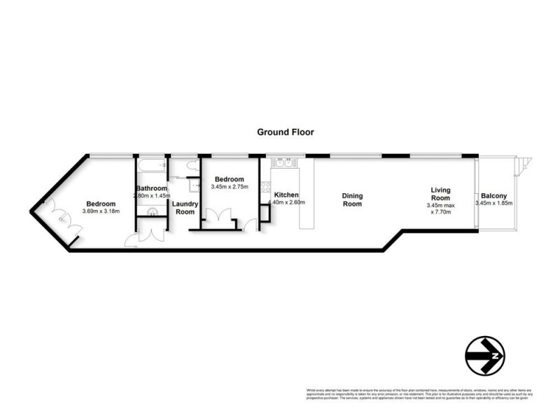 2/69 Esplanade, Golden Beach QLD 4551 Floorplan