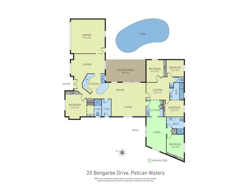 20 Bongaree Drive, Pelican Waters QLD 4551 Floorplan