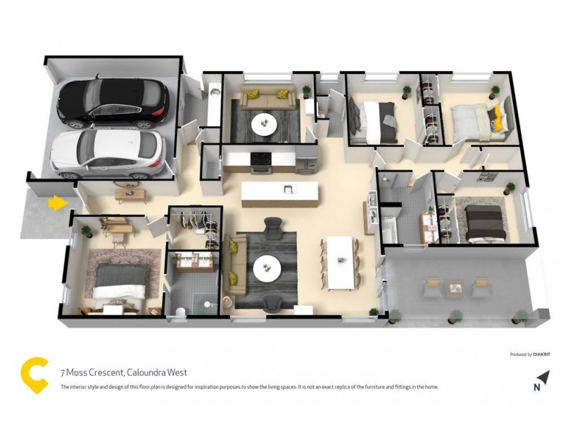 7 Moss Crescent, Caloundra West QLD 4551 Floorplan