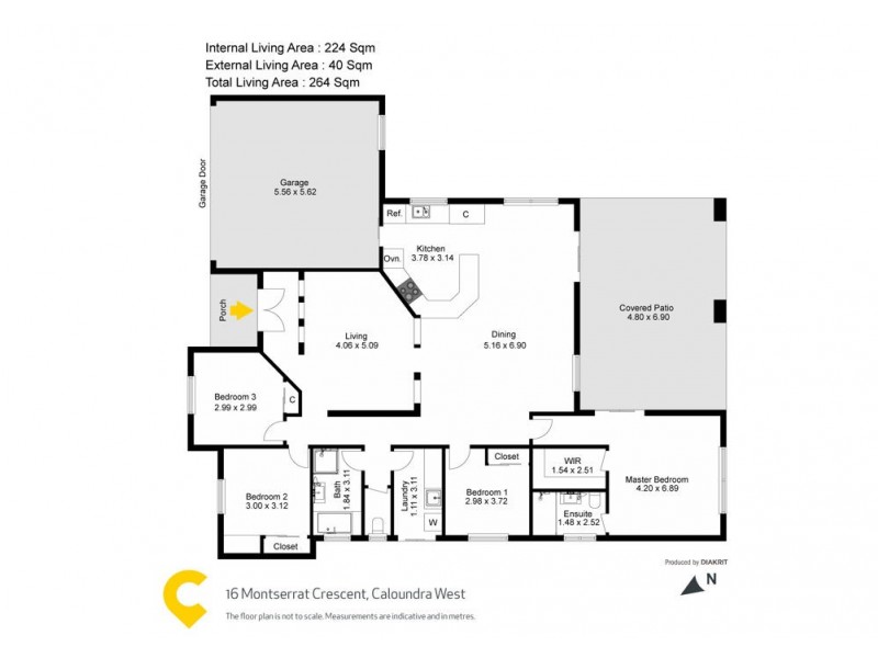 16 Montserrat Crescent, Caloundra West QLD 4551 Floorplan