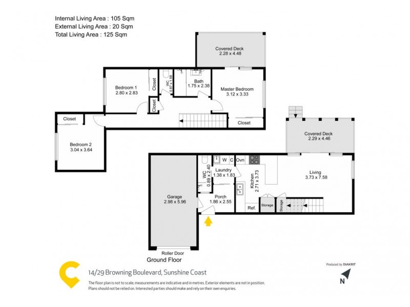 14/29 Browning Boulevard, Battery Hill QLD 4551 Floorplan