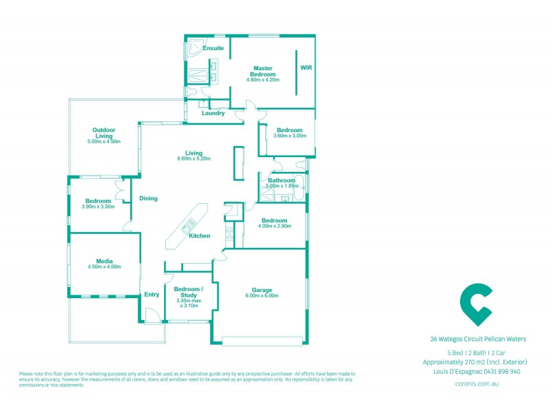 26 Wategos Circuit, Pelican Waters QLD 4551 Floorplan