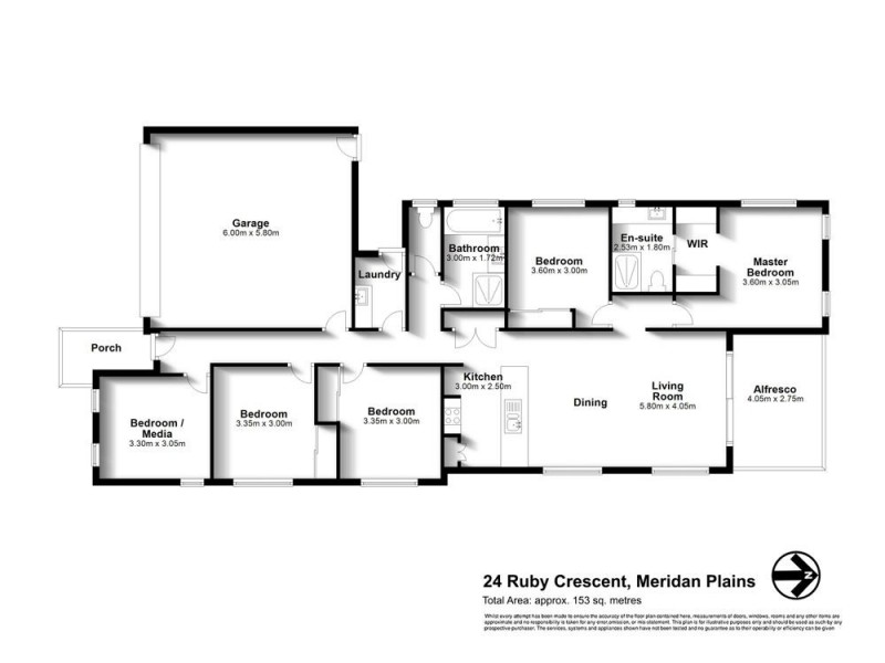 24 Ruby Crescent, Meridan Plains QLD 4551 Floorplan