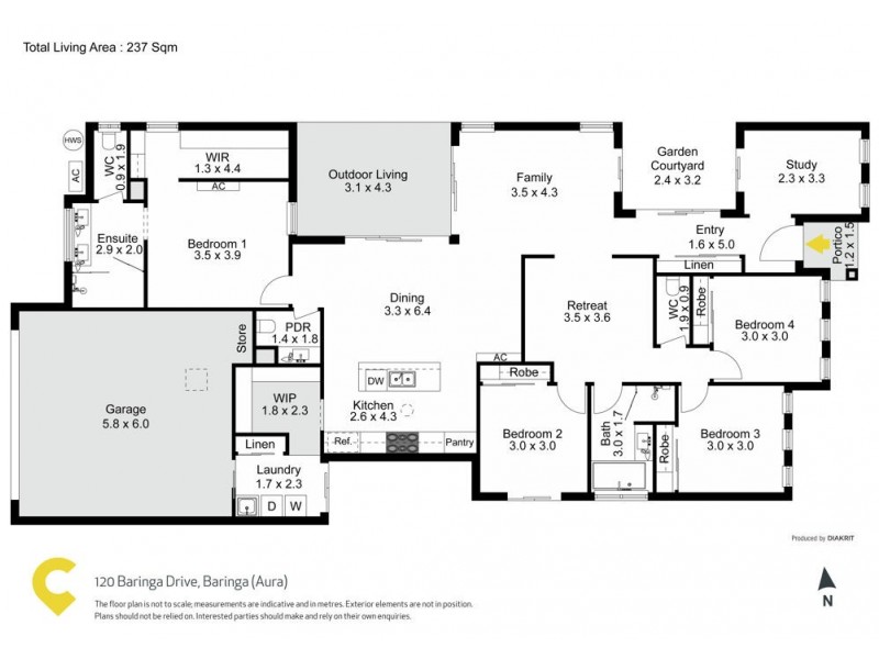 120 Baringa Drive, Caloundra West QLD 4551 Floorplan