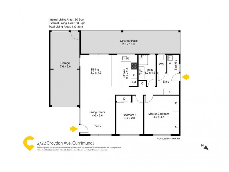 2/22 Croydon Ave, Currimundi QLD 4551 Floorplan