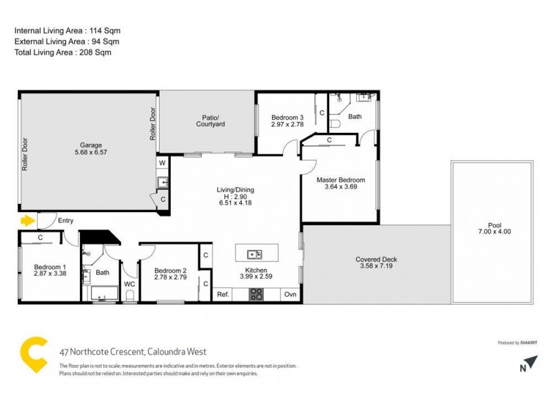 47 Northcote Crescent, Caloundra West QLD 4551 Floorplan