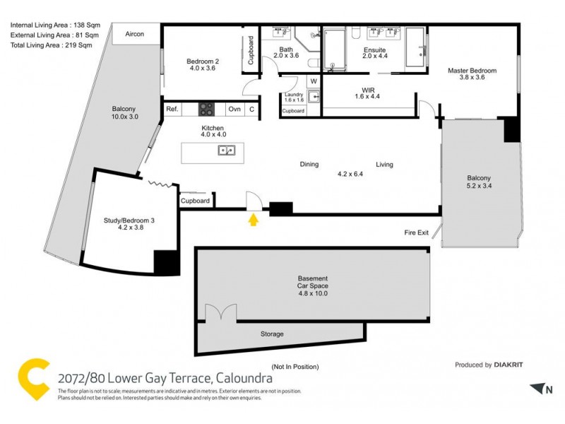 2072/80 Lower Gay Terrace, Caloundra QLD 4551 Floorplan