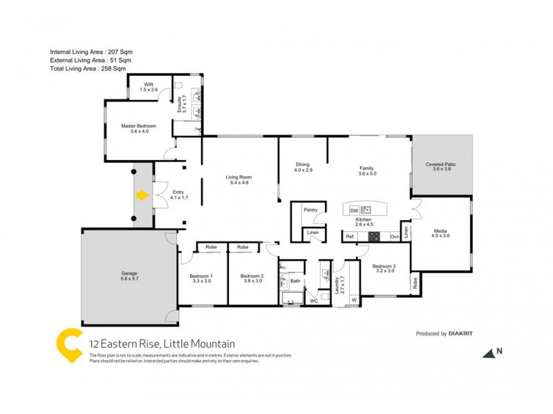 12 Eastern Rise, Little Mountain QLD 4551 Floorplan