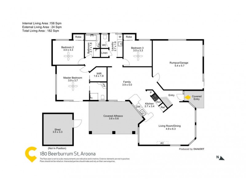 180 Beerburrum Street, Aroona QLD 4551 Floorplan