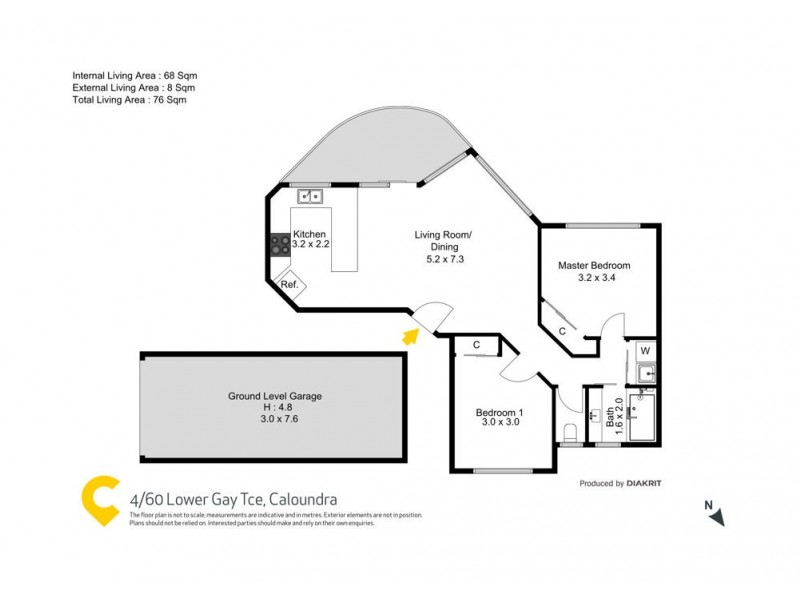 4/60 Lower Gay Terrace, Caloundra QLD 4551 Floorplan