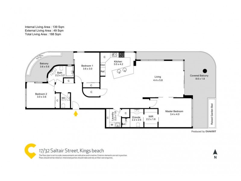 17/32 Saltair Street, Kings Beach QLD 4551 Floorplan