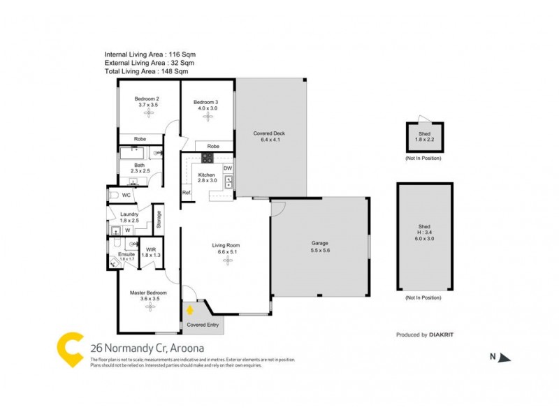 26 Normandy Crescent, Aroona QLD 4551 Floorplan