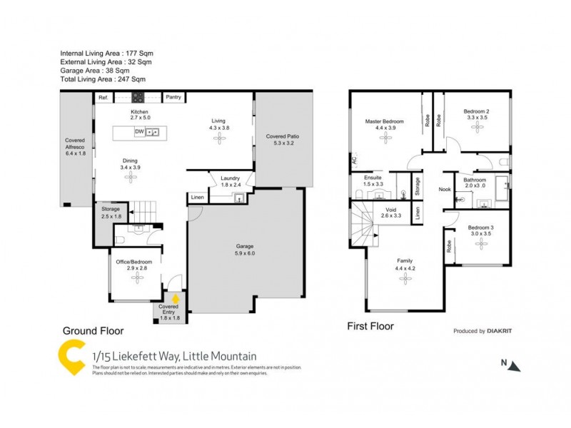 1/15 Liekefett Way, Little Mountain QLD 4551 Floorplan