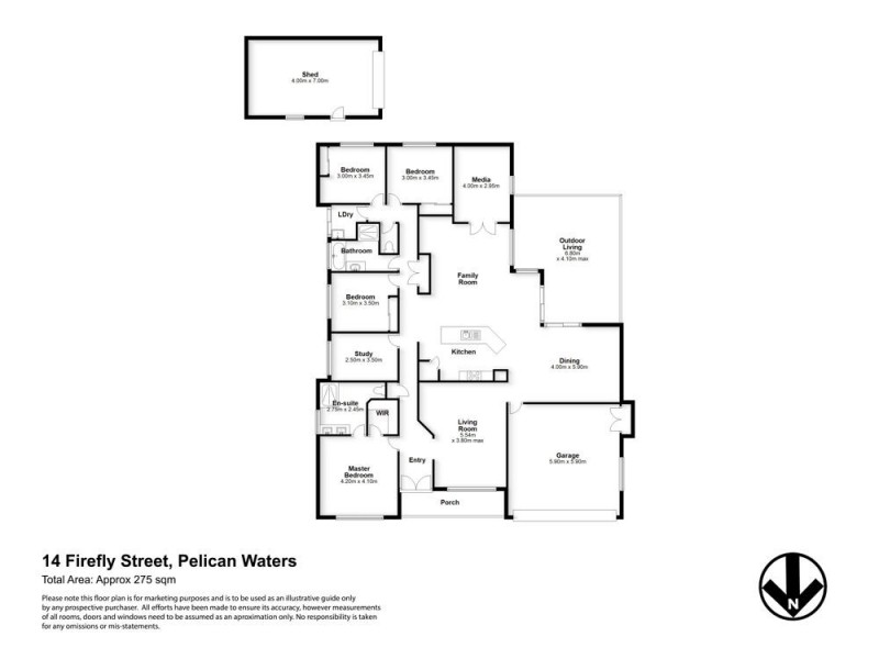 14 Firefly Street, Pelican Waters QLD 4551 Floorplan