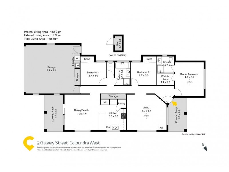3 Galway Street, Caloundra West QLD 4551 Floorplan