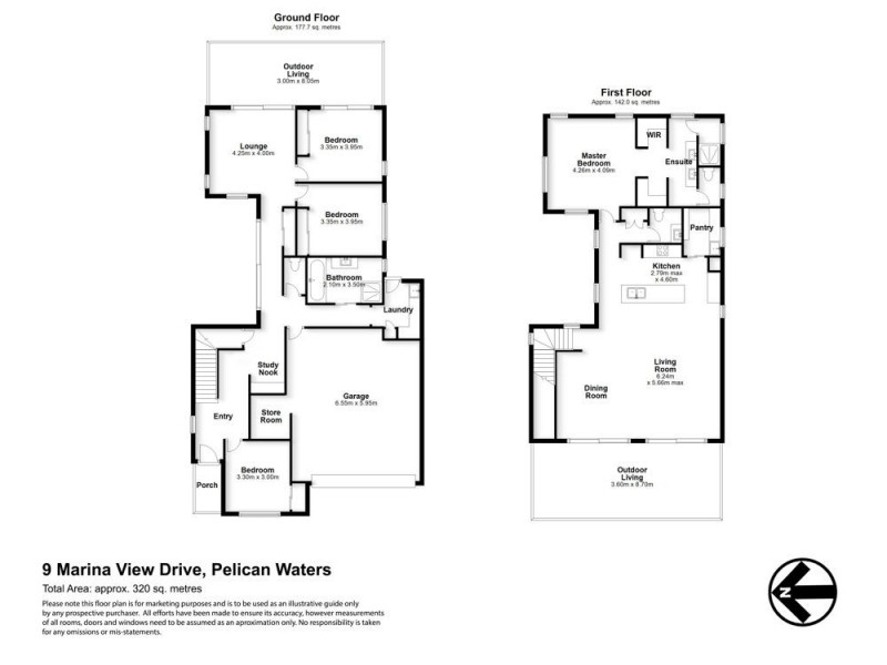 9 Marina View Drive, Pelican Waters QLD 4551 Floorplan
