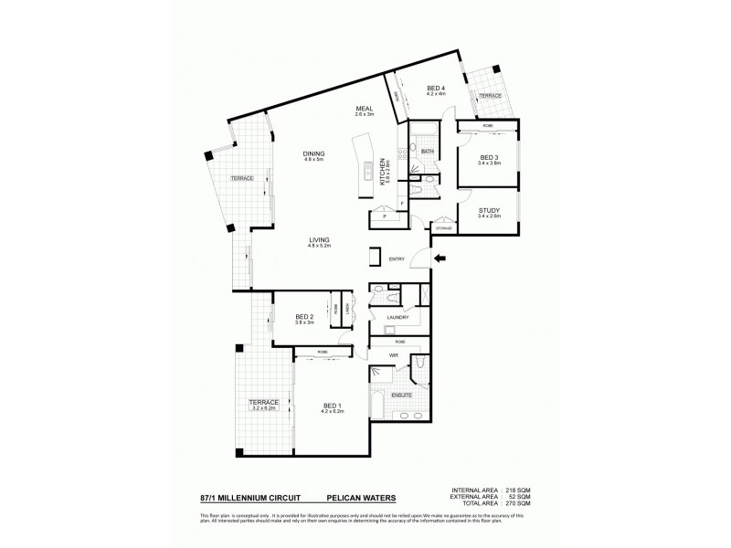 87/1 Millennium Circuit, Pelican Waters QLD 4551 Floorplan