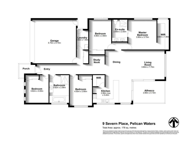 9 Severn Place, Pelican Waters QLD 4551 Floorplan