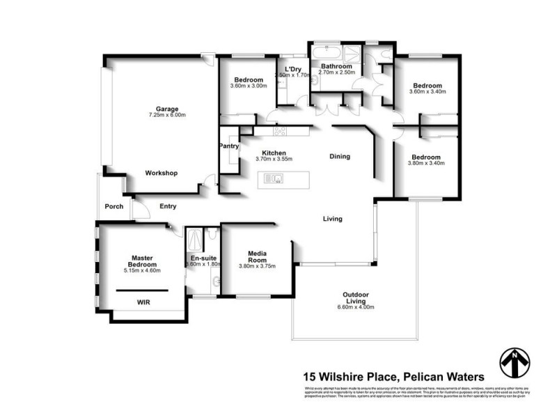15 Wilshire Place, Pelican Waters QLD 4551 Floorplan