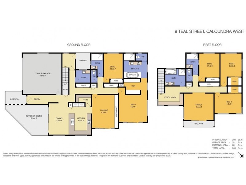 9 Teal Street, Caloundra West QLD 4551 Floorplan