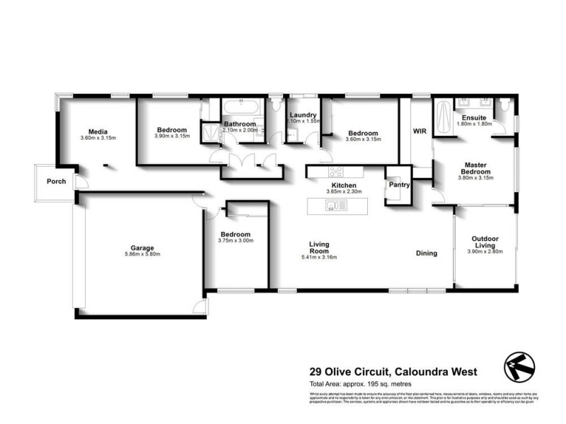 29 Olive Circuit, Caloundra West QLD 4551 Floorplan
