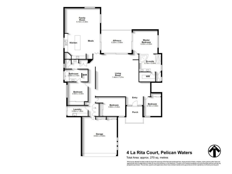 4 La Rita Court, Pelican Waters QLD 4551 Floorplan