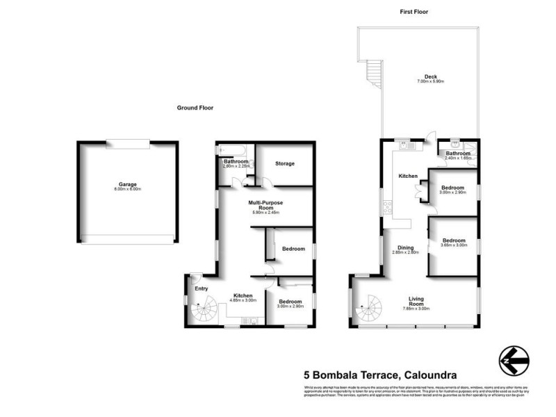5 & 7 Bombala Terrace, Caloundra QLD 4551 Floorplan