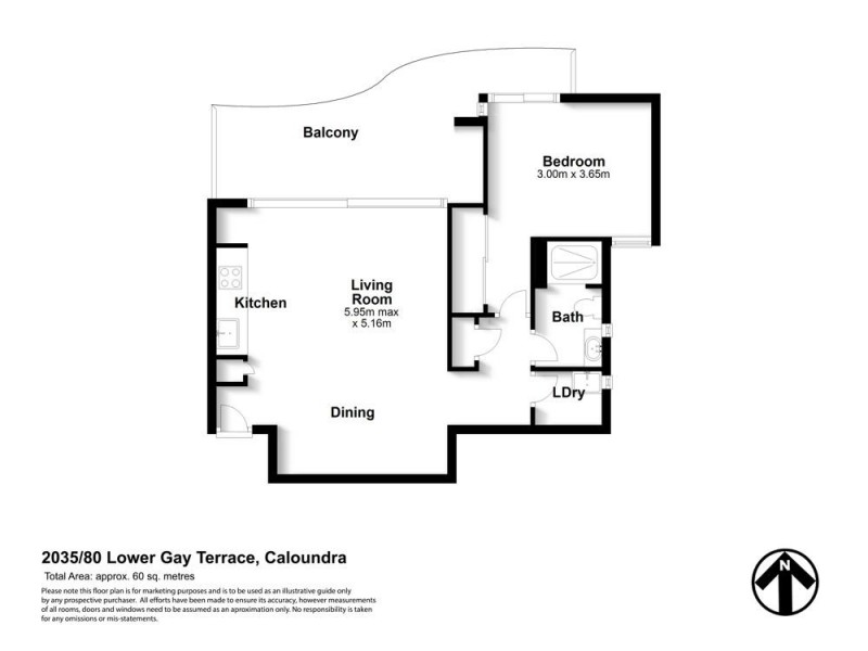 2035/80 Lower Gay Terrace, Caloundra QLD 4551 Floorplan