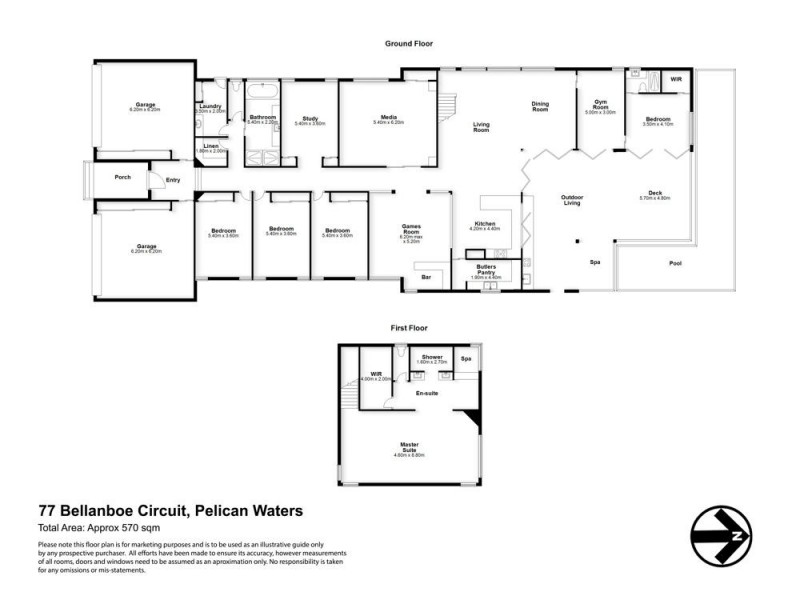 77 Bellanboe Circuit, Pelican Waters QLD 4551 Floorplan