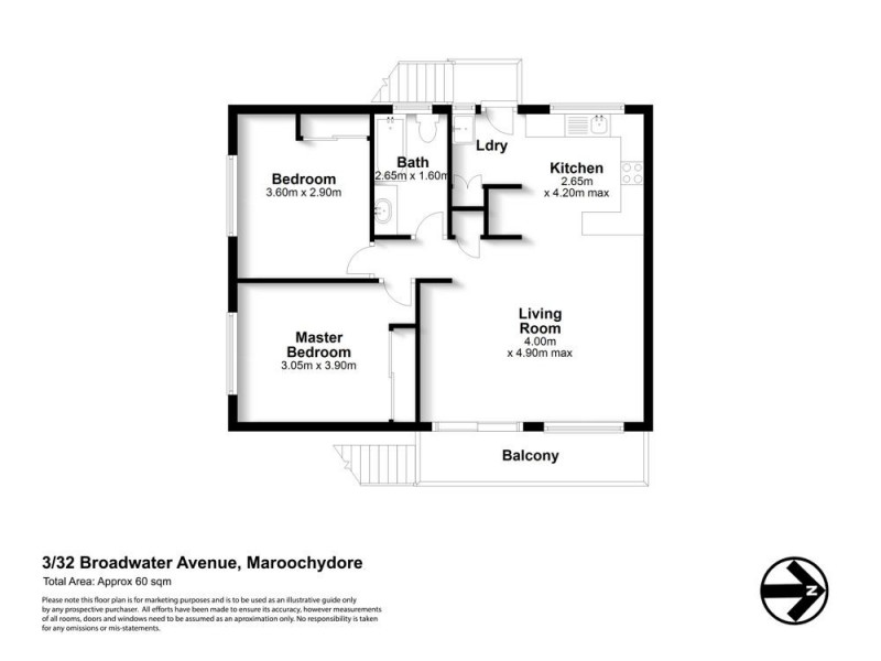 3/32 Broadwater Avenue, Maroochydore QLD 4558 Floorplan