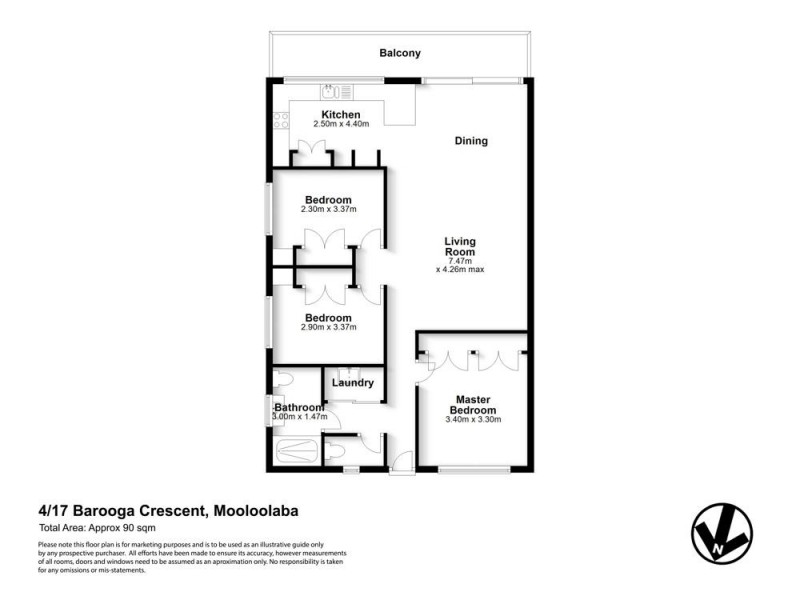 4/17 Barooga Crescent, Mooloolaba QLD 4557 Floorplan