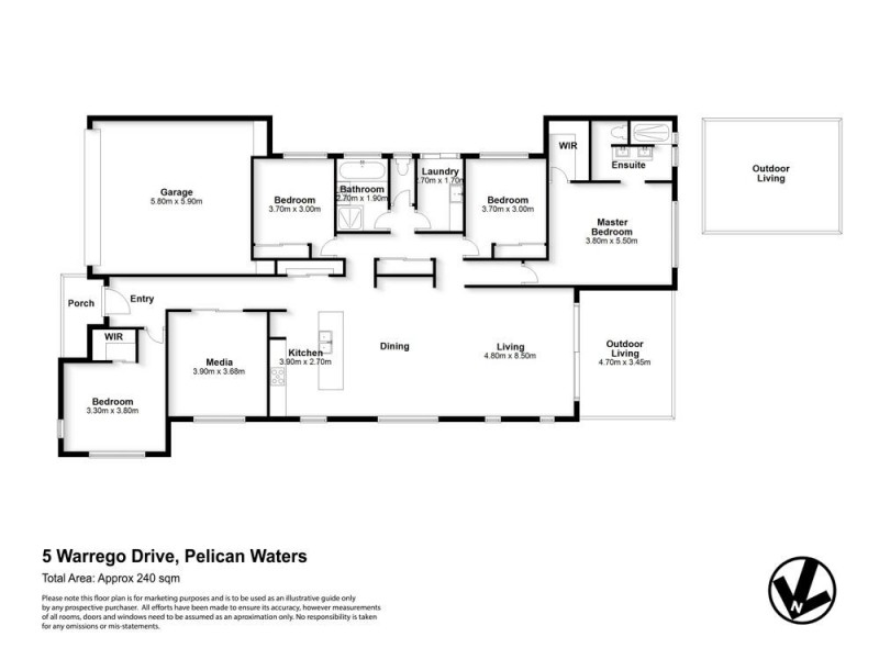 5 Warrego Drive, Pelican Waters QLD 4551 Floorplan