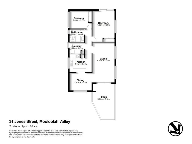 34 Jones Street, Mooloolah Valley QLD 4553 Floorplan