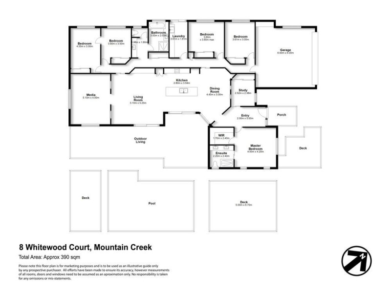 8 Whitewood Court, Mountain Creek QLD 4557 Floorplan