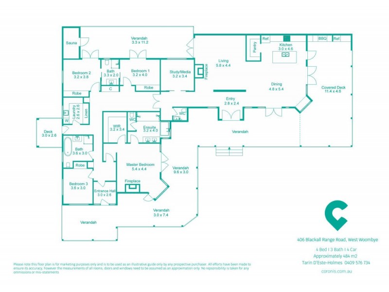 406 Blackall Range Road, West Woombye QLD 4559 Floorplan