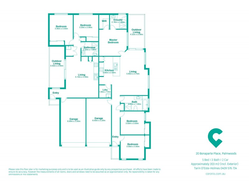 20 Bonaparte Place, Palmwoods QLD 4555 Floorplan