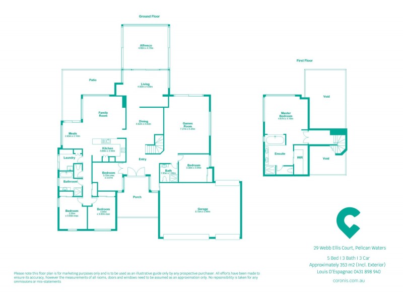 29 Webb Ellis Court, Pelican Waters QLD 4551 Floorplan