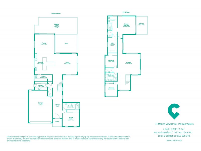 74 Marina View Drive, Pelican Waters QLD 4551 Floorplan