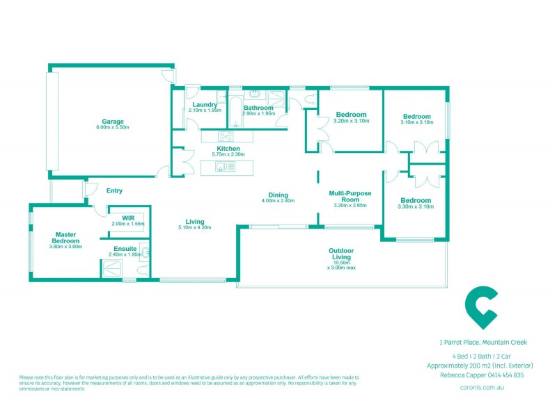 1 Parrot Place, Mountain Creek QLD 4557 Floorplan