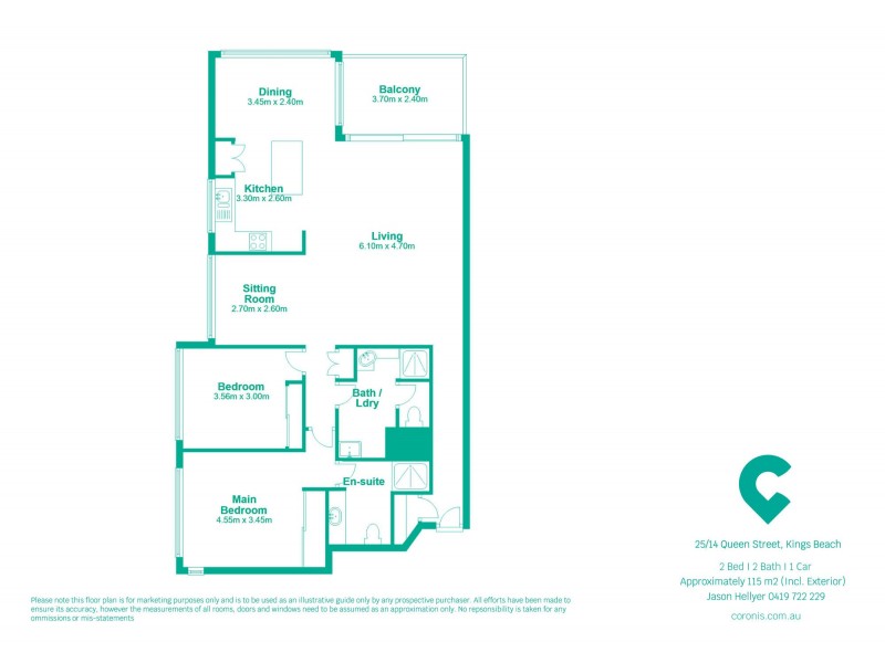 25/14 Queen Street, Kings Beach QLD 4551 Floorplan