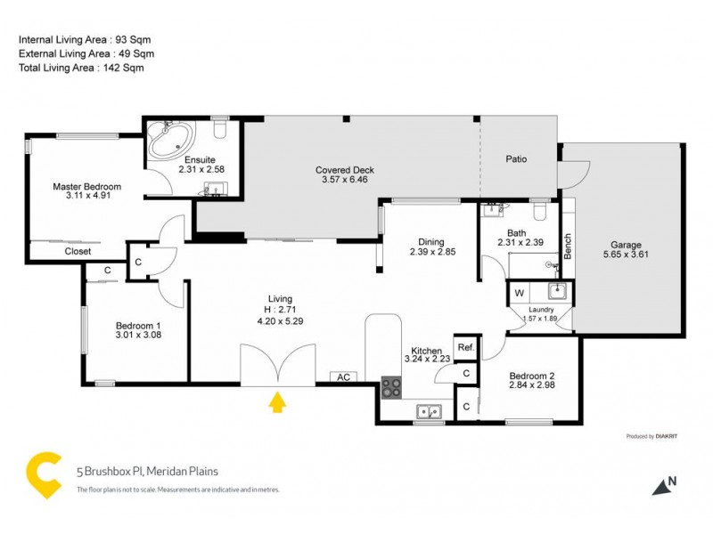 5 Brushbox Place, Meridan Plains QLD 4551 Floorplan