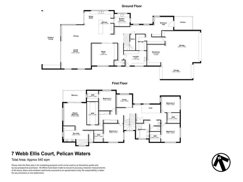 7 Webb Ellis Court, Pelican Waters QLD 4551 Floorplan
