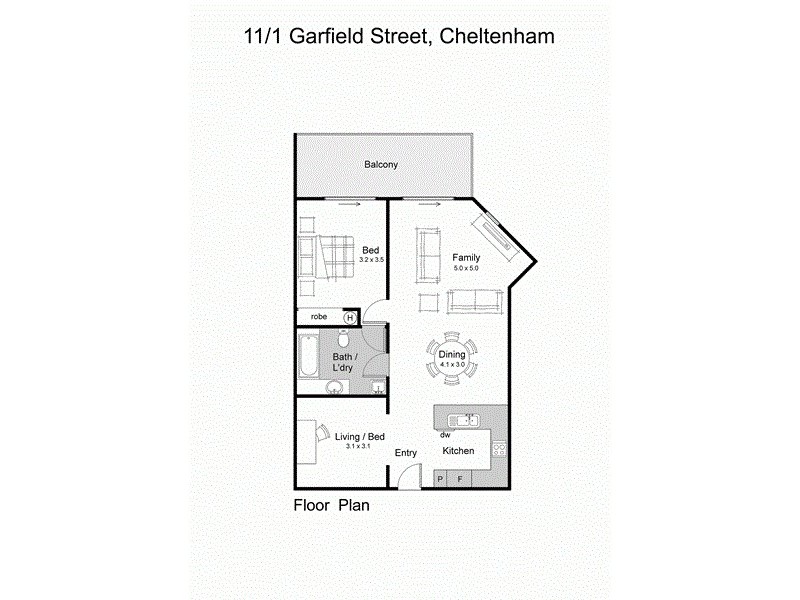 11/1 Garfield Street, Cheltenham VIC 3192 Floorplan
