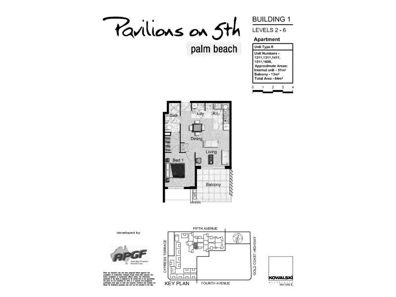 1609/10 Fifth Avenue, Palm Beach QLD 4221 Floorplan