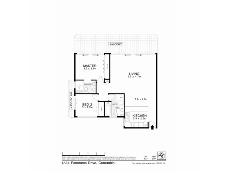 1/24 Panorama Drive, Currumbin QLD 4223 Floorplan