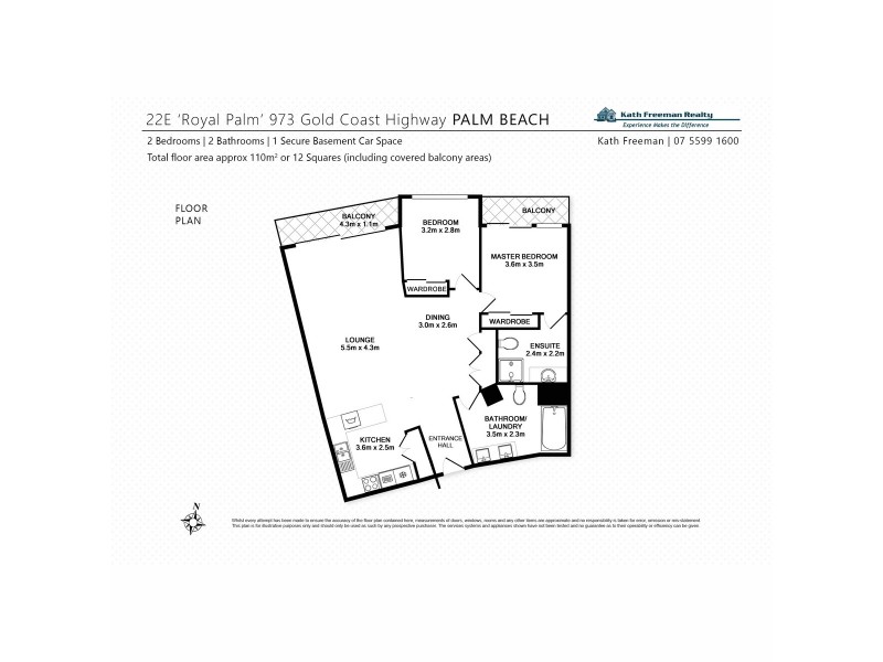 22E/973 Gold Coast Highway, Palm Beach QLD 4221 Floorplan