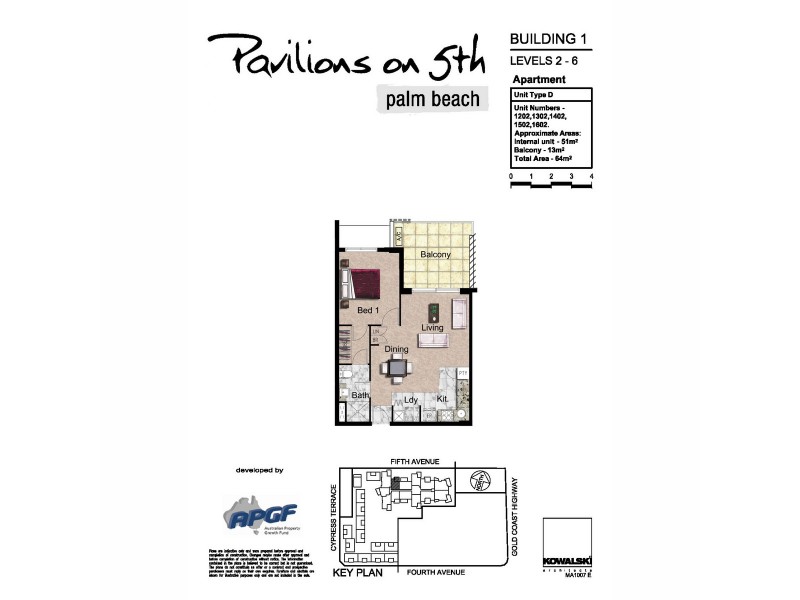 1502/10 Fifth Avenue, Palm Beach QLD 4221 Floorplan